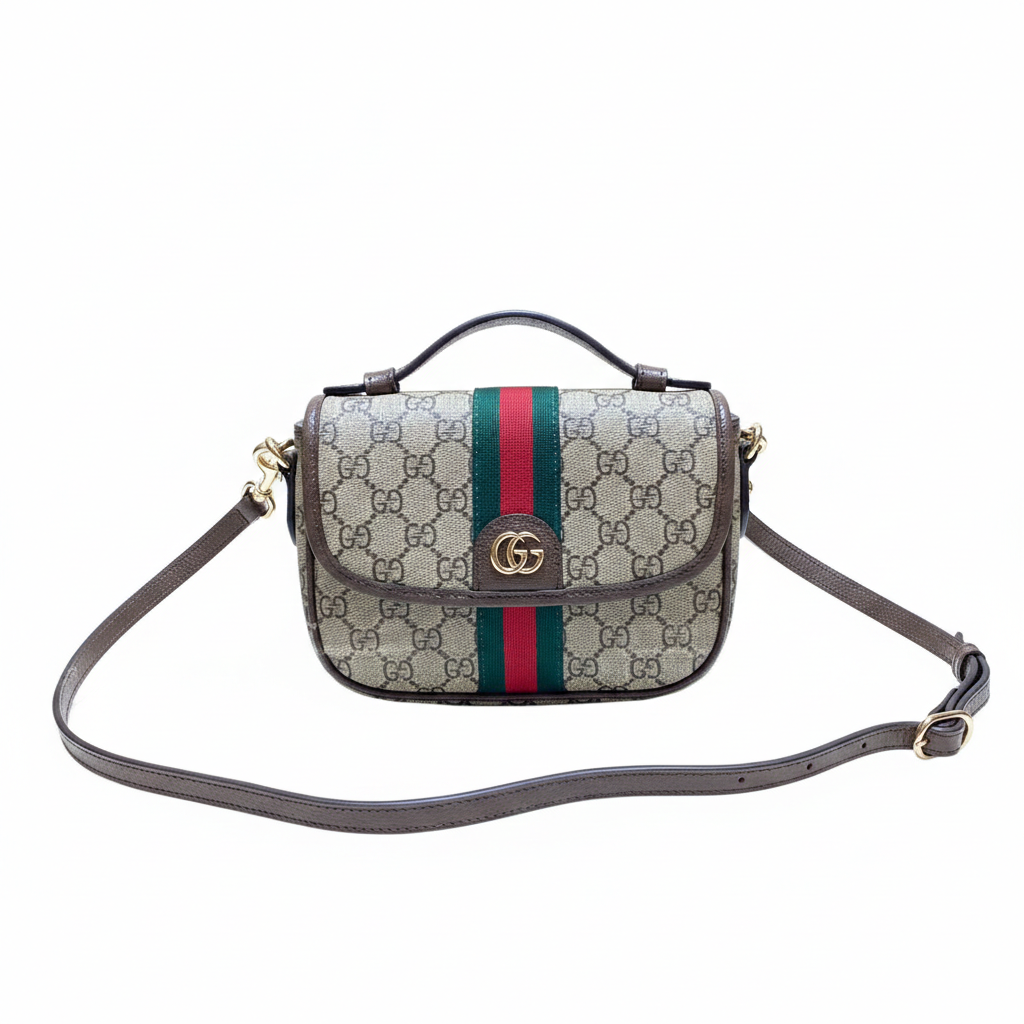 Gucci Ophidia 20cm – Premium Leather & GG Supreme Classic Bag